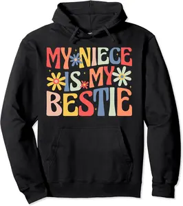 My Niece Is My Bestie Groovy Auntie And Niece Matching Pullover Hoodie - Zamayraceles Shop 31B0D7P3BCTR