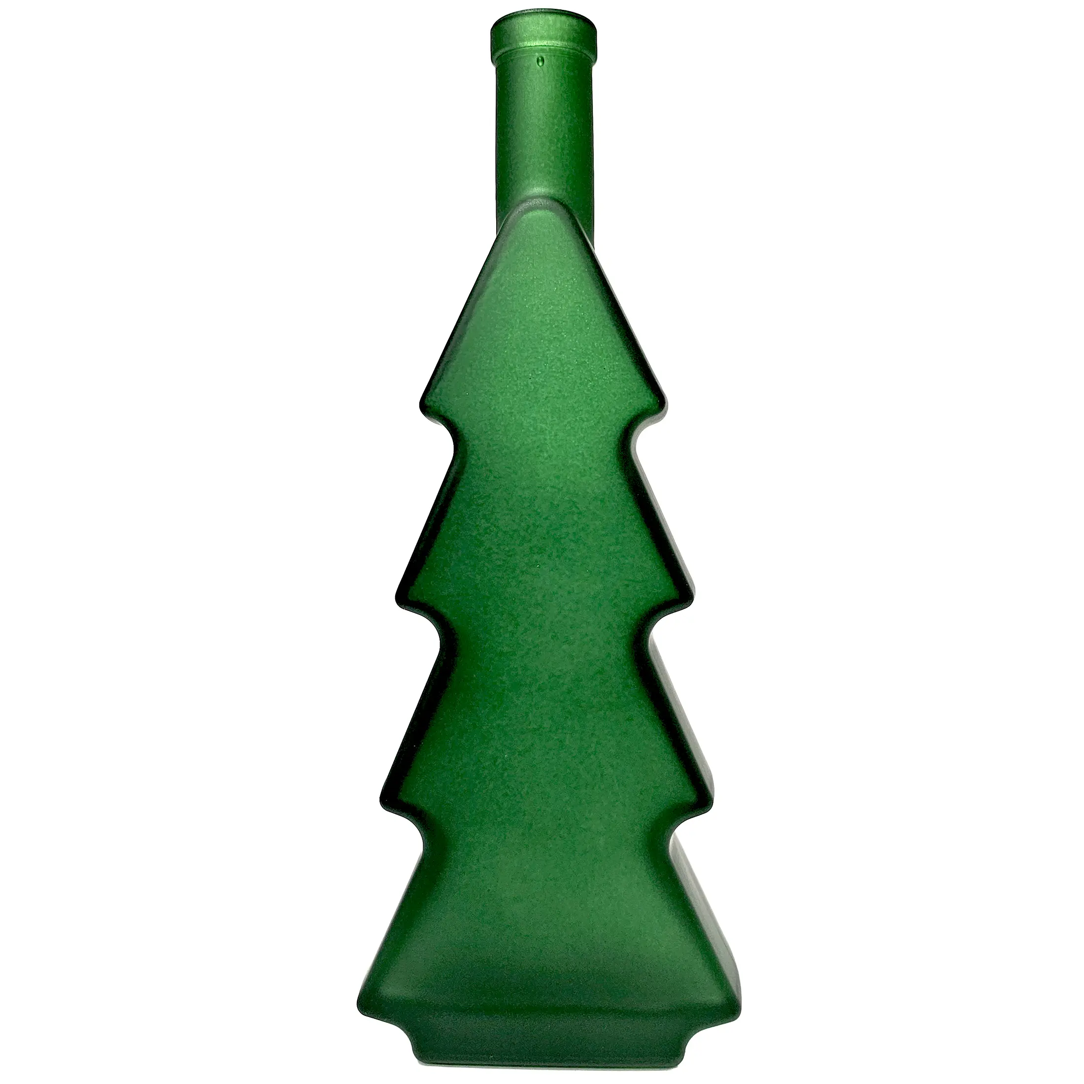 Christmas Tree 500ml Bottle - Green Frosted (Cork not Included) by Home Brew Ohio