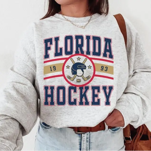 Vintage Florida Panther Sweatshirt, Florida Panther Sweater, Panthers Unisex Tee T Shirt, Hockey Fan Shirt, Retro Florida Ice Hockey Merch