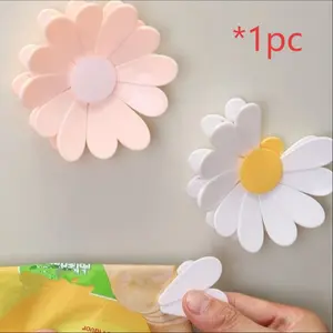 3D daisy sealing magnetic clip - food bag clip, snack sealing clip, flower petal creative Decorative three-dimensional, kitchen snack storage and small space refrigerator magnet storage clip