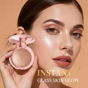 Highlighter Powder, Makeup Highlighter, Waterproof & Sweatproof, Natural Sculpting and Brightening, Face Enhancer for a Defined Radiant Look