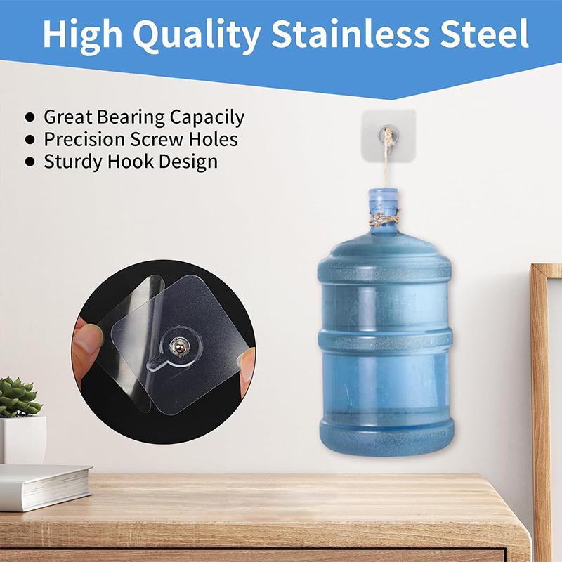 BUY 10 GET 10 FREE  20PCS Adhesive Frame Hooks Wall Mount Self-Adhesive Hooks Suitable for Bathroom and Kitchen Decoration