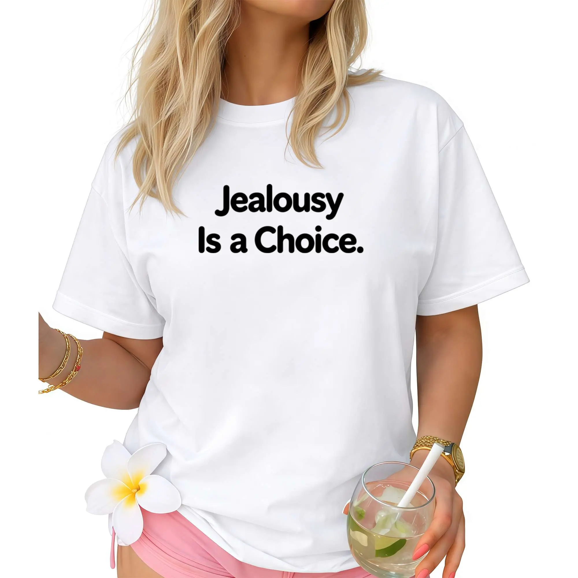 Oversized Crewneck T‑Shirt With Meaningful Quote Design For Social Gatherings And Daily Street‑Wear Combinations