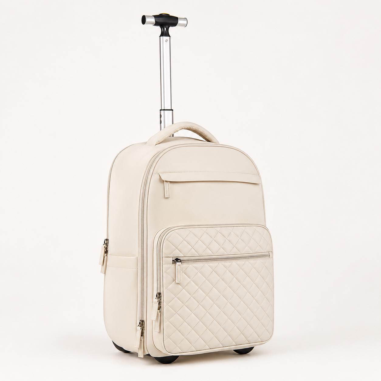 2-in-1 Large-capacity travel wheeled backpack with extendable handle and wheels; suitable for women and men; an ideal suitcase for travel and business trips, and a great graduation gift for yourself and colleagues. memorial