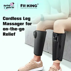 【FIT KING】 Cordless Calf Massager, 3 Modes & Intensities, Rechargeable Leg Massager Comfort Massaging Device for Christmas gift Black friday