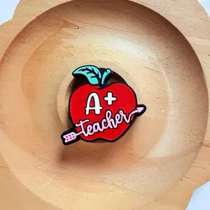 A+ Teacher 2D Silicone Focal Bead (1 pc)
