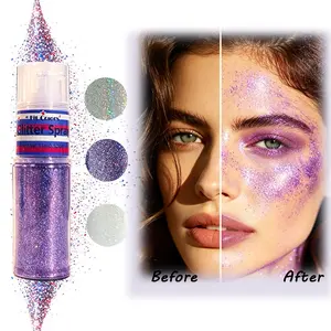 Face & Body Glitter Gel, Holographic Shimmer Sequins for All Occasions, Long-Lasting Sparkle Makeup