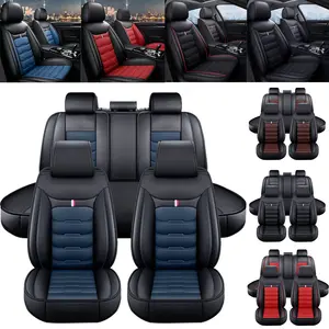 Custom For Toyota Tacoma Car Seat Cover For 5 Seaters All-Season PU Leather Anti-Scratch Front Rear Seat Full Set Protector Mat ,Automotive Interior Decoration