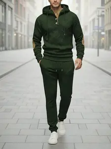 Casual Suits for Men, Men’s Sports Coats & Pants Set, Men’s Clothing, New Spring Arrivals On Sale! joggers  weatsuit autumn new style regular length top Men's Cross Pattern Hoodie Sweatpants swift  goods  clothing  brand Knitted Jacquard