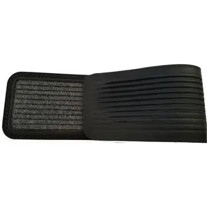 212 MAIN Outdoor Rectangular Step Mat - 10x48 in, Gray, Weatherproof Base, Rubber Texture