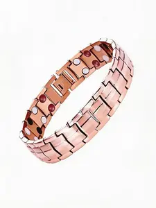 🔥Vintage Copper Magnetic Therapy Bracelet Jewelry for Men | Sleek Titanium Links, Strong Magnets, Anti-Rust, Perfect Gift for Him Daily Wear
