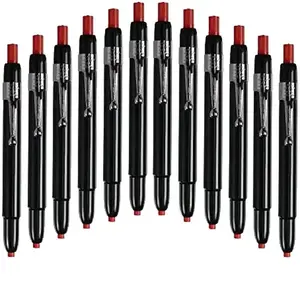 Listo 1620 - Box of 12 - RED COLOR - China Markers/Grease Pencils/China Marking Pencils/Wax Pencils