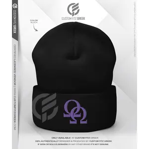 Branded Omega - Omega Psi Phi - Cuffed Beanie