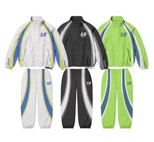 Custom Mesh Lining Sublimation Polyester Zip up Streetwear Outdoor Waterproof Wind Breaker Men's Sportswear in Plain Colors