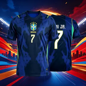 2026 Brazil National Home Away 10# Neymar 7# 11# Short Long Sleeve Soccer Jersey Fans Version Breathable
