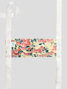 Floral Polished Mask with Lace Trim