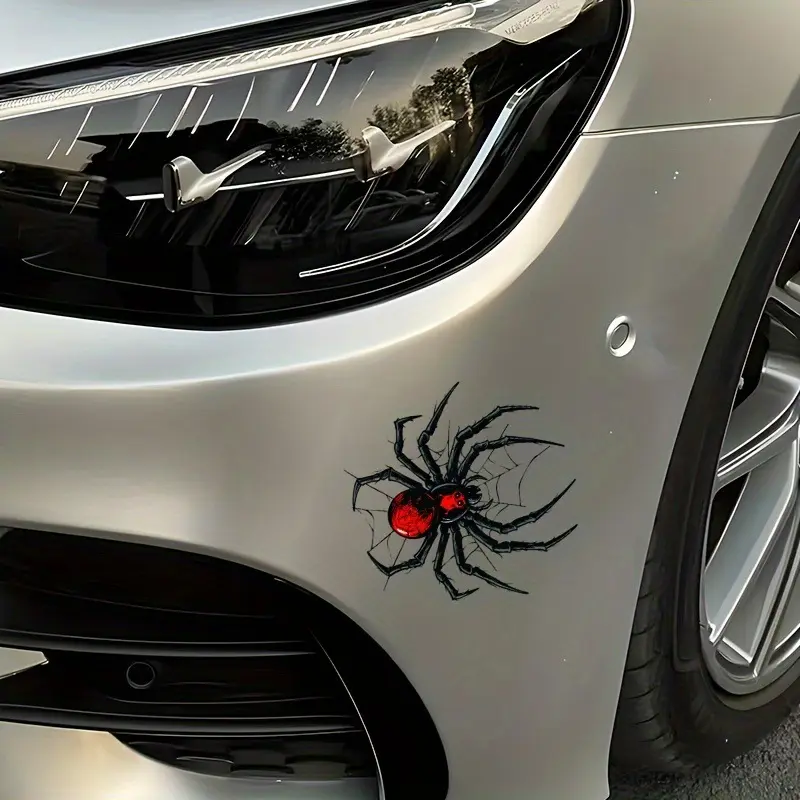 Spider Sticker Waterproof DIY Decal Easy to Apply Long-Lasting Adhesive Decoration for Vehicles and Notebooks Sticker for Cars Automotive Decals Car Decals Automobile Decals Car Stickers