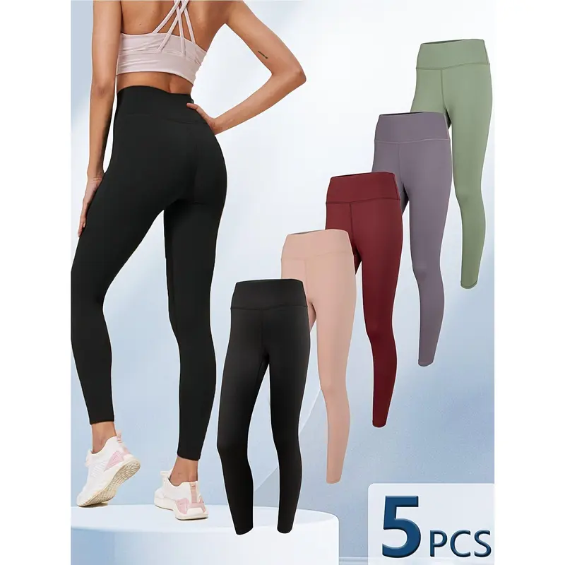 VRYXAL Women's Seamless Compression Yoga Leggings - Natural Waist, Soft Quick-Dry Activewear, Everyday Active Sports Bottoms for Gym/Running/Bike