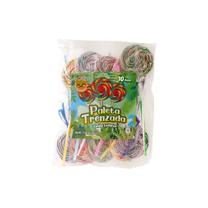 SAFARI FIESTA - PALETA TRENZADA COLORES : LOLLIPOP SWIRLY CANDY BAG