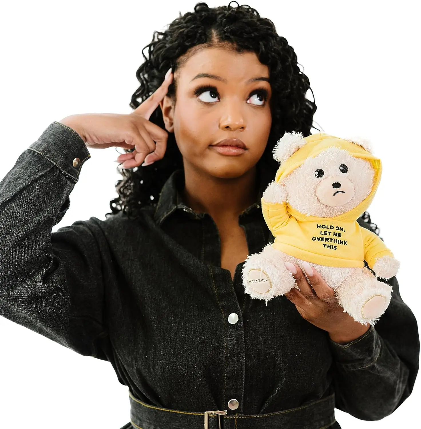 Punchkins 🐻 "Let Me Overthink This" Teddy Bear Plushie - Gift for Overthinkers