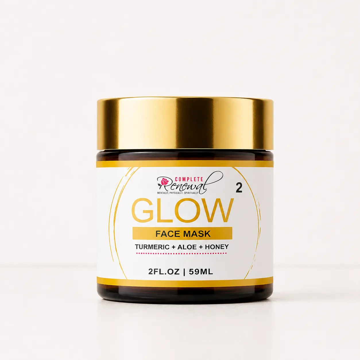 Glow Turmeric + Honey Face Mask | Brightening Mask for Dull & Uneven-Looking Skin