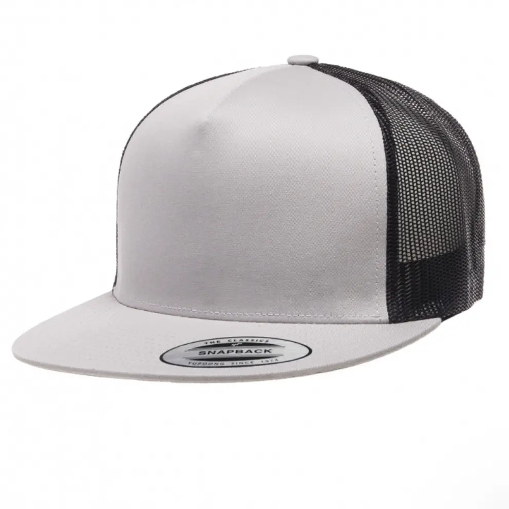 Silver/Black Yupoong 6006