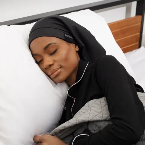 Satin-Lined Sleep Cap