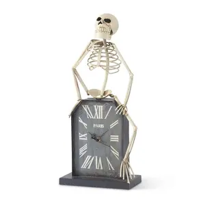 21.5" Tombstone Clock with Skeleton