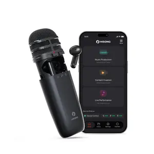 HISONG AirStudio S1 Mobile Recording System, Wireless Microphone with In-Ear Monitoring & USB-C Audio Interface for Singing, Podcasting, Livestreaming and Music Creation