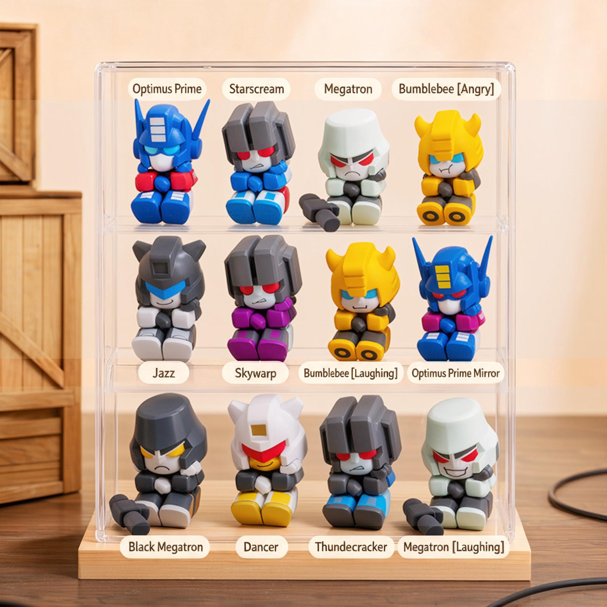 MINISO AAP Series Transformers 01 Action Figure, Unisex Cute Collectible Figurines, Collectibles, Desktop Decor Ornament, Model Toy Gift