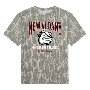New Albany Varsity Mossy Oak Bottomland Camo Tee, 3D Hunting Style Tee, Gift for Him, 3D T Shirt Camo Style, Mossy Oak Camo