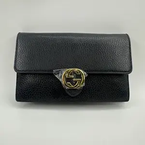 Pre-owned GUCCI leather handbag black