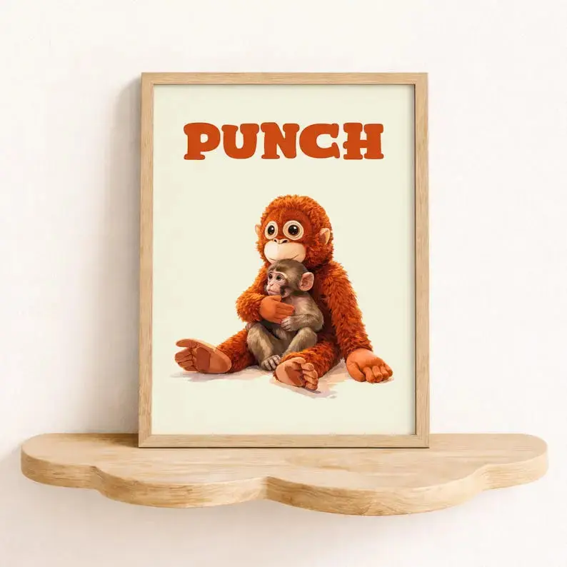 monkey blue light poster - TikTok Shop