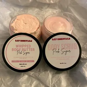D.F.F Essentials 2oz DUO SAMPLE BUNDLE(body butter+foaming sugar scrub) Cosmetic Skin Repair