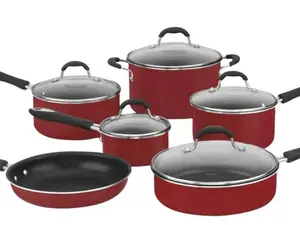 Cuisinart - Advantage 11-Piece Cookware Set - Red