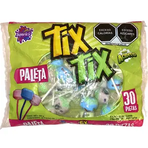 Tix Tix SONRIC'S PALETAS SABOR ACIDITO - 30 PZ - PRODUCT OF MEXICO