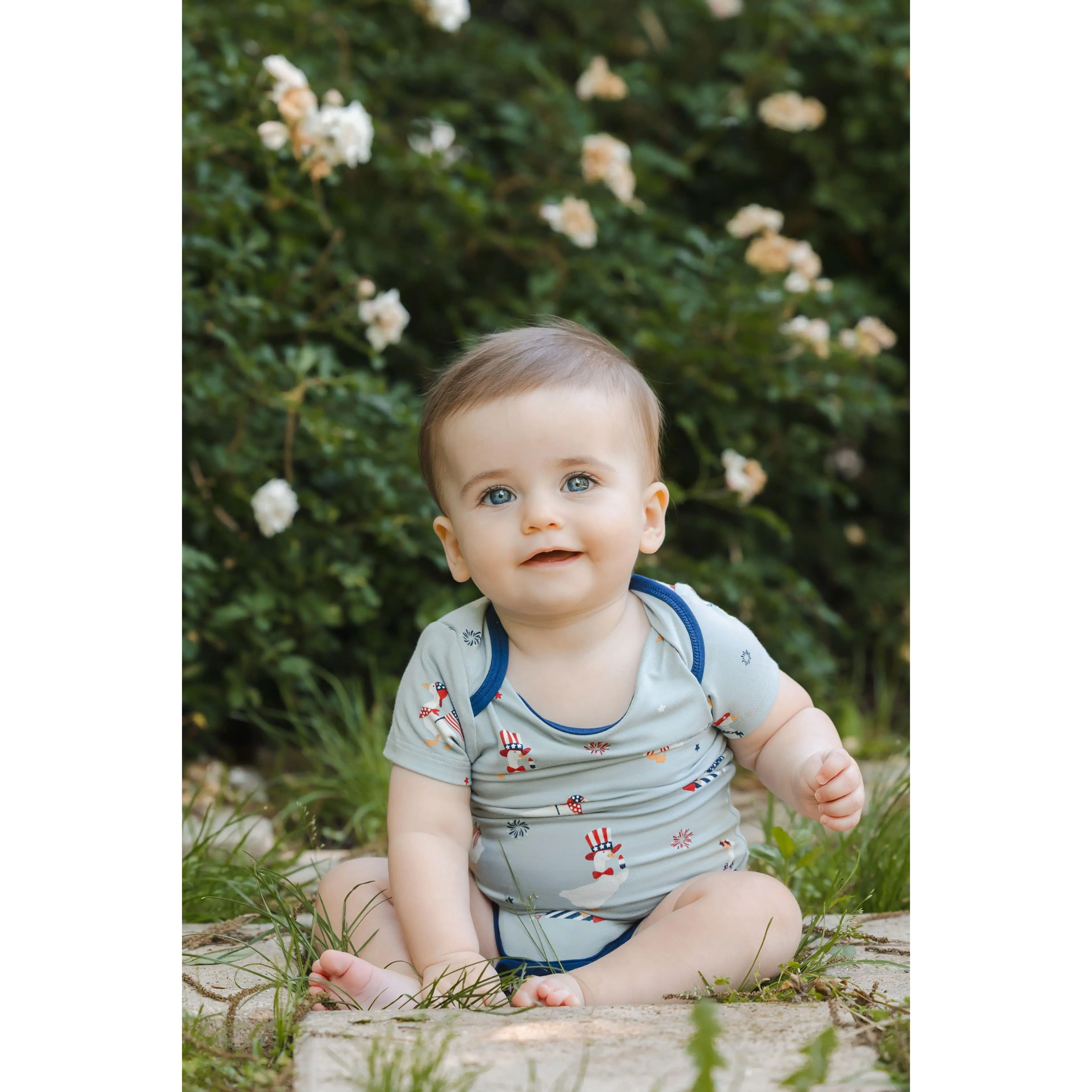 Bodysuit in Patriotic Goose