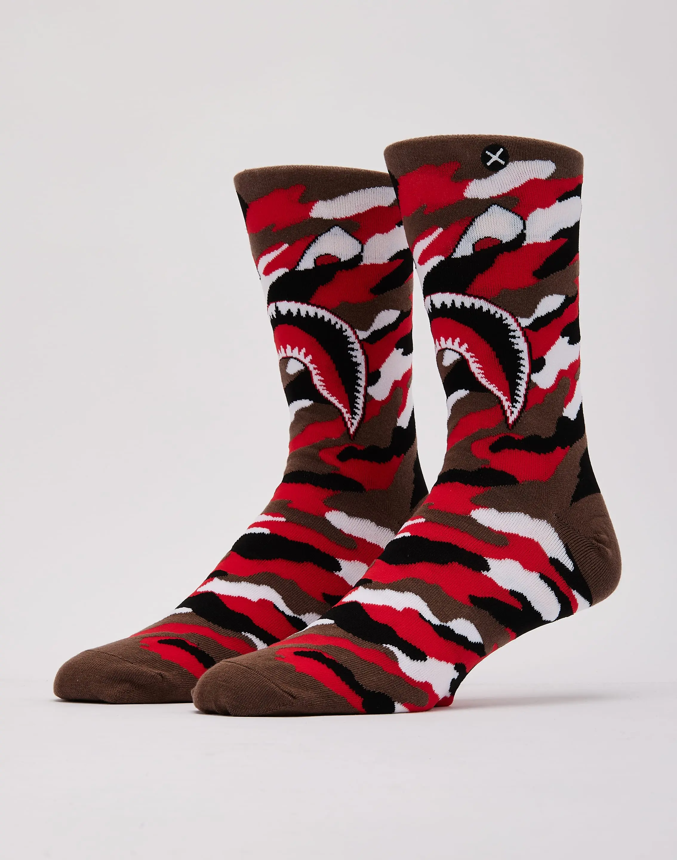 Mens Odd Sox Warplane Slash Camo Crew Socks