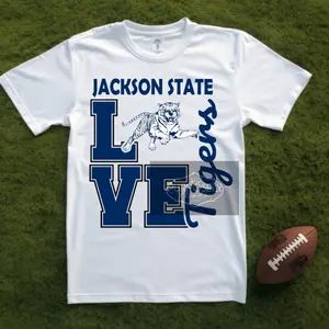 Jackson State love Shirt - Handcrafted with High-Quality HTV Designs, Soft & Lightweight Fabric, Unisex Regular Sleeve Fit - Texas Made