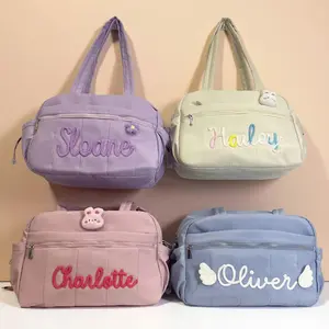 Custom Duffel Bag : Personalized Chenille Yarn Letter Cheer & Dance Bag, Waterproof Pocket Bag, Dance Bag, Travel Bag, gifts for her