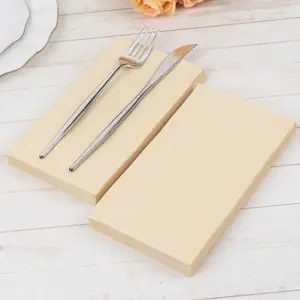 50-Pack Paper Napkins 2-Ply Soft Beige - Dinner Party Napkins