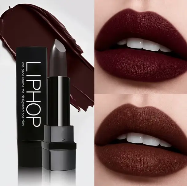Matte Lipstick for Women, Blackberry Red & Chocolate Brown Dual Shades, Velvet Long-Lasting High-Pigment Non-Drying Lipstick, Ideal for Office, Parties, Dates & Gifting, Must-Have Matte Lip Makeup