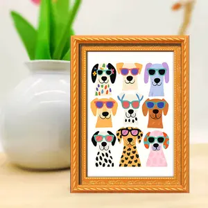 Cute Doggy Sunglasses Magnet, Colorful Funny Puppy Magnet, Fun Dog Decorative Magnet, Kitchen/fridge Use, Gift for Dog Lovers