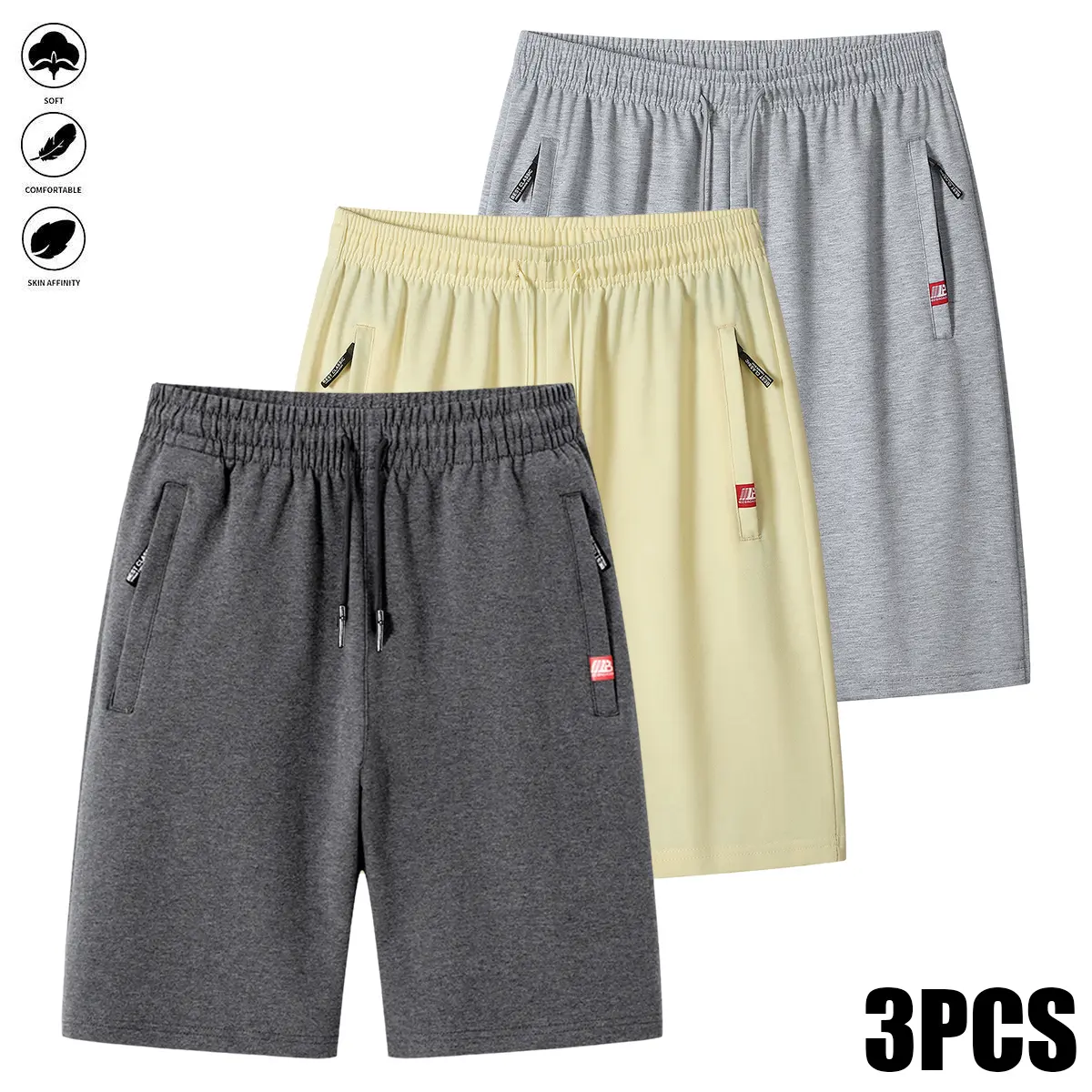 Dark gray + khaki + light gray