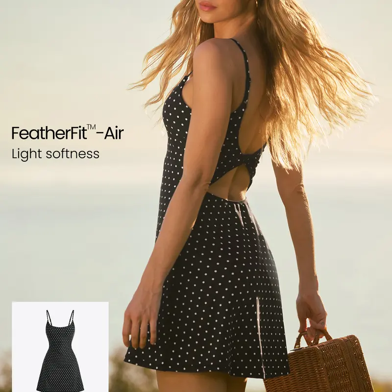 GLOWMODE FeatherFit Polka Dot Collection Buy Separately With Dress/ Bra/Shorts/ Mini Skirt Summer Outfit
