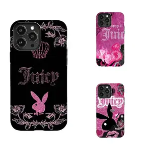 Juicy Couture Rabbit/Leopard Print phone case set, Trendy Gifts Vibes Cute Colorful And Energetic TPU Cover Waterproof for iPhone  Ideal Gift, Phone Accessories for iPhone X XS XR 11 12 13 14 15 16 17 Pro Promax