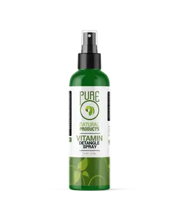 PURE O Vitamin Hair Detangler, Dry Hair Solution – 8 oz