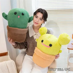 Cactus Plant Decoration Plush Toy, Soft Puffy Filled Plant, Room Decor, Children Birthday Gift, Mother's Day Gift, Graduation Season, Wedding