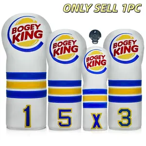 Golf Club Head Cover, Fashionable and Classic Golf Accessory, Dust-Proof and Durable Material for Optimal Golf Club Protection