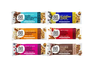 88 Acres Granola Bars | Gluten Free, Nut-Free Oat and Seed Snack Bar | Vegan & Non GMO | 6 Pack (Variety Pack)…